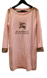 Burberry-Blue Label T Shirt Long Sleeve Pink Size38