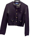 Burberry-Blue Label Cardigan Black-Wool Size38