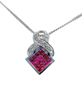 Natural Rubies Diamond Necklace
