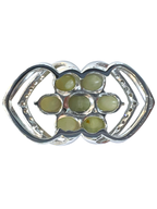 Natural Chrysoberyl Cat Eye's Diamond Pendant