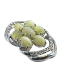 Natural Chrysoberyl Cat Eye's Diamond Pendant