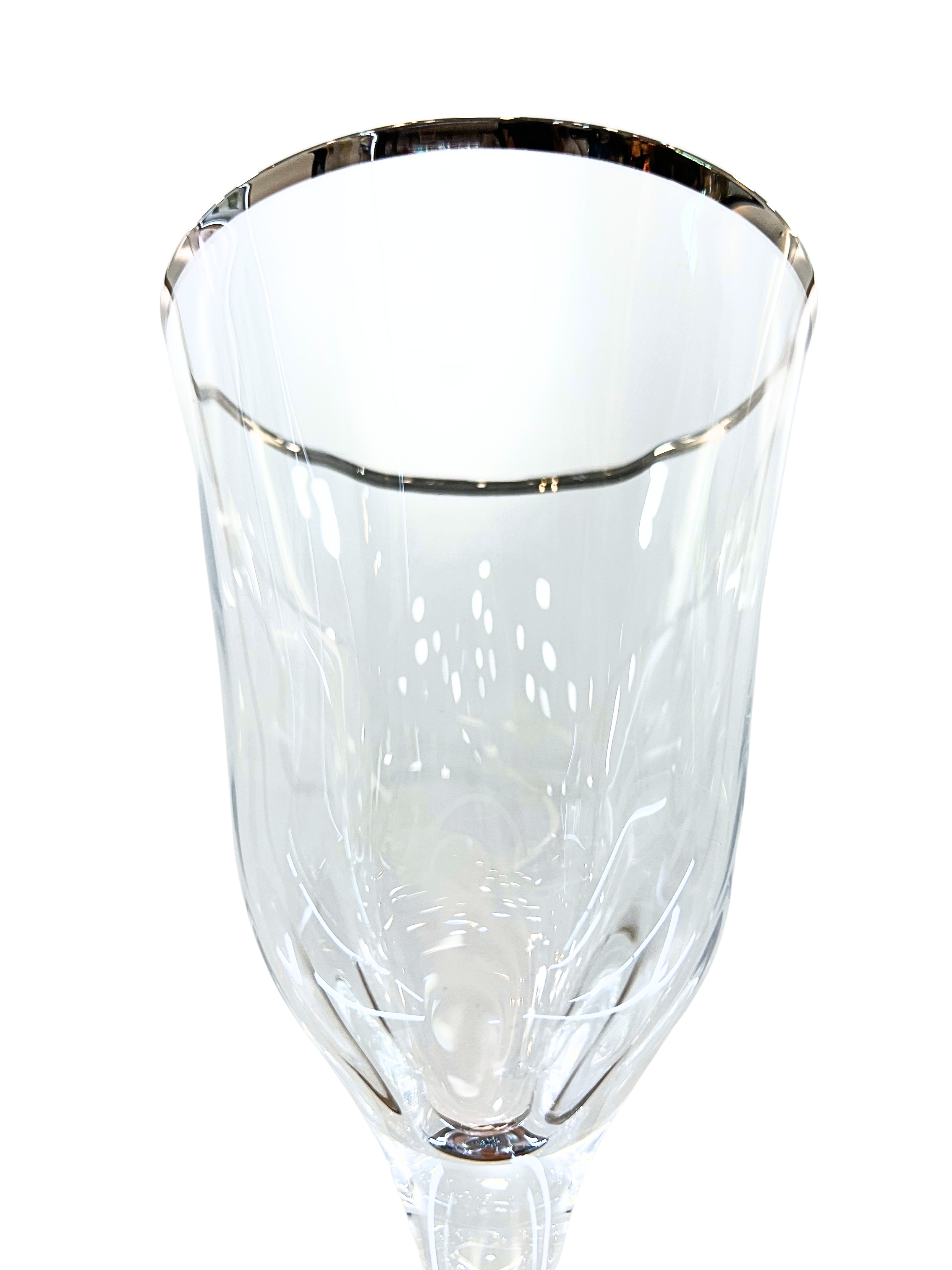 La Reine Venizia Platinum Red Wine Glass Set Of 6