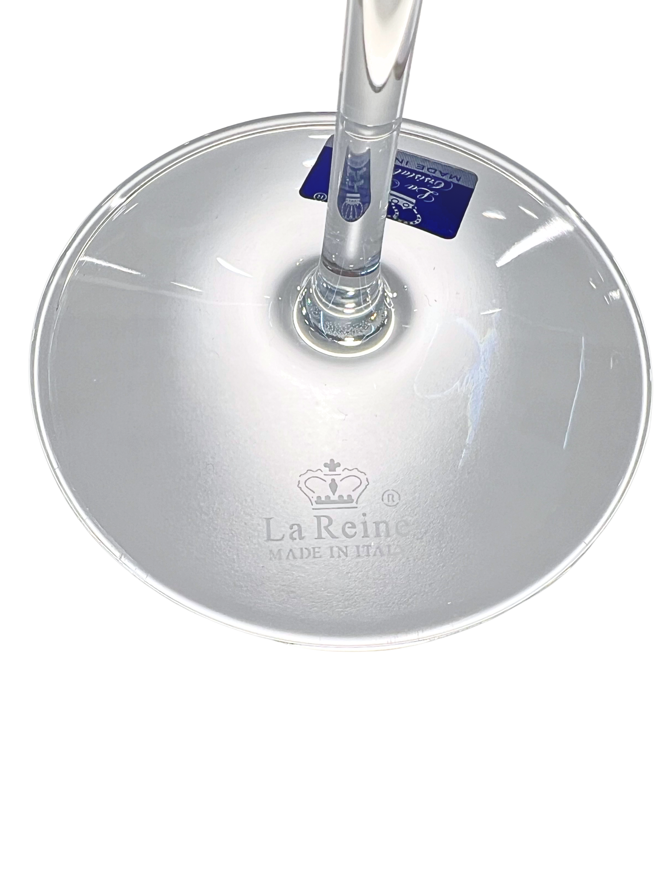 La Reine Venizia Platinum Red Wine Glass Set Of 6