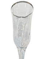 La Reine Venizia Platinum Champagne Glass Set Of 6