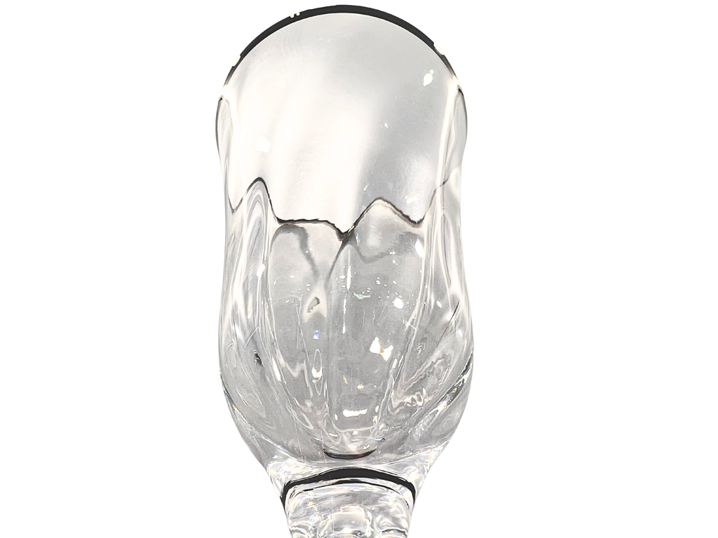 La Reine Venizia Platinum Champagne Glass Set Of 6