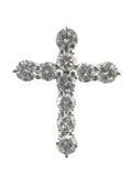 Cross White Gold Diamond Pendant