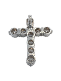 Cross White Gold Diamond Pendant