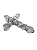 Cross White Gold Diamond Pendant