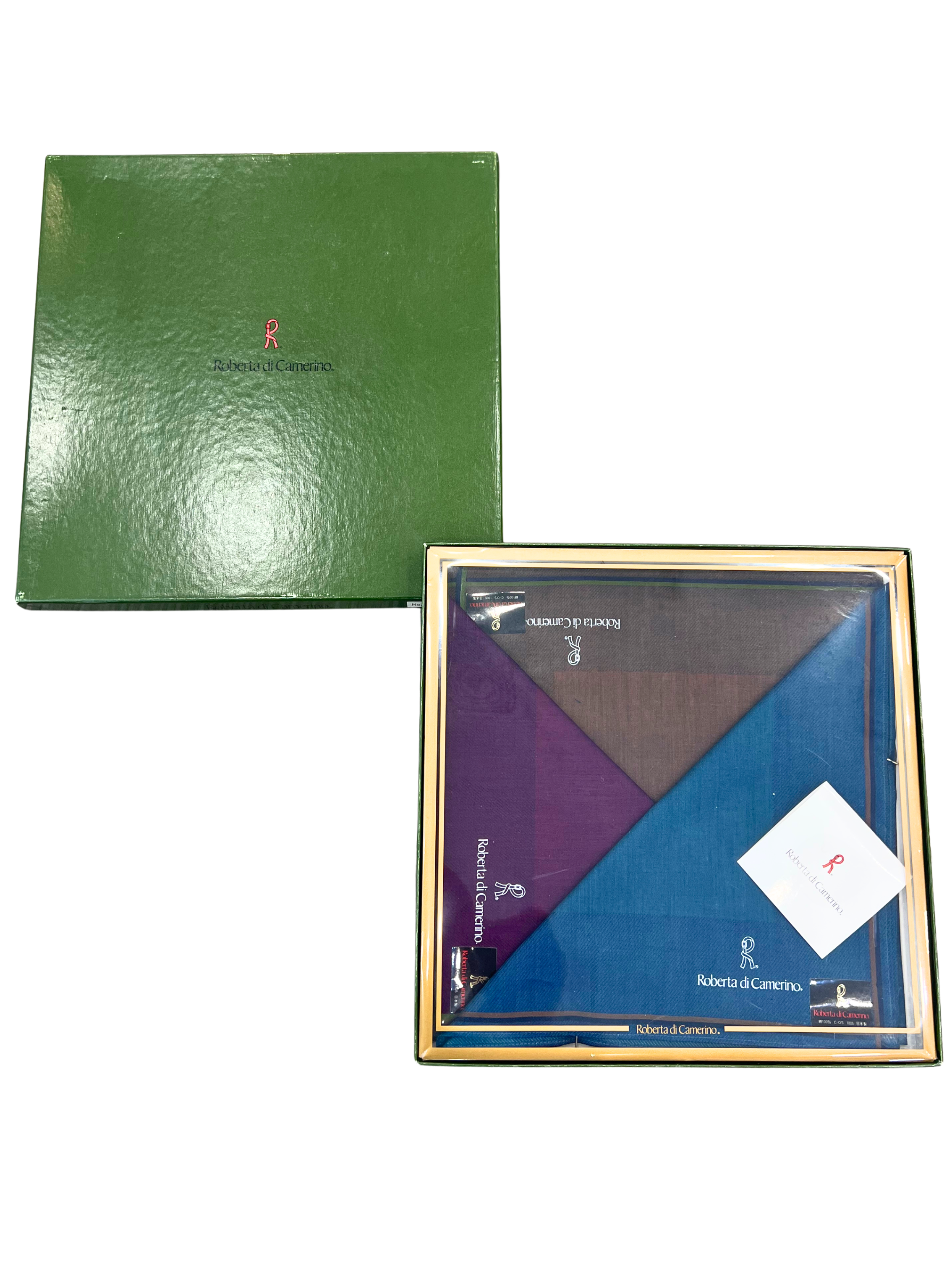 Roberta Di Camerino Cotton Hankerchief Set Of 3