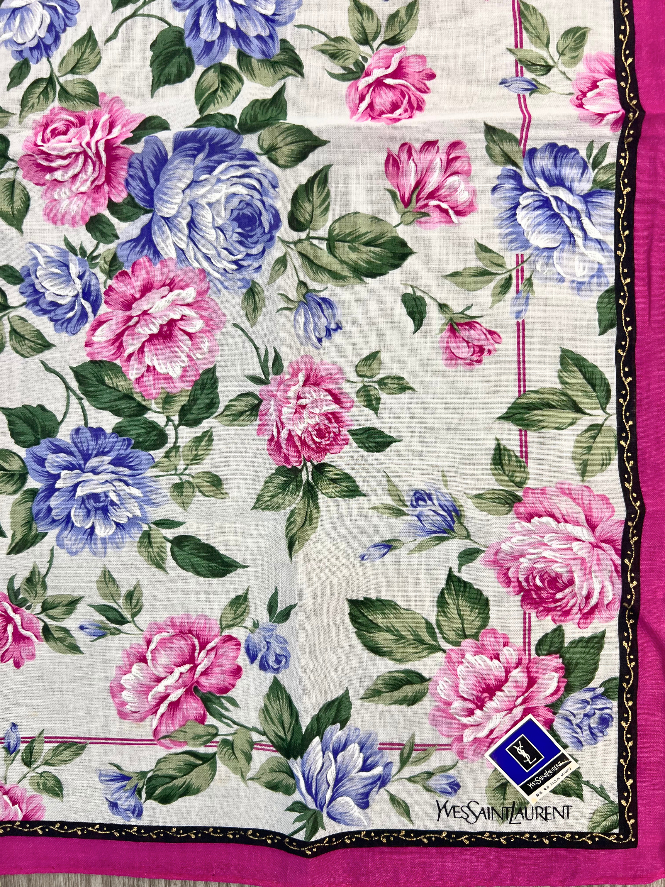 Yves Saint Laurent Cotton Handkerchief