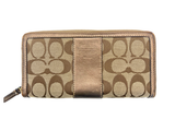 Coach Signature Canvas Long Wallet