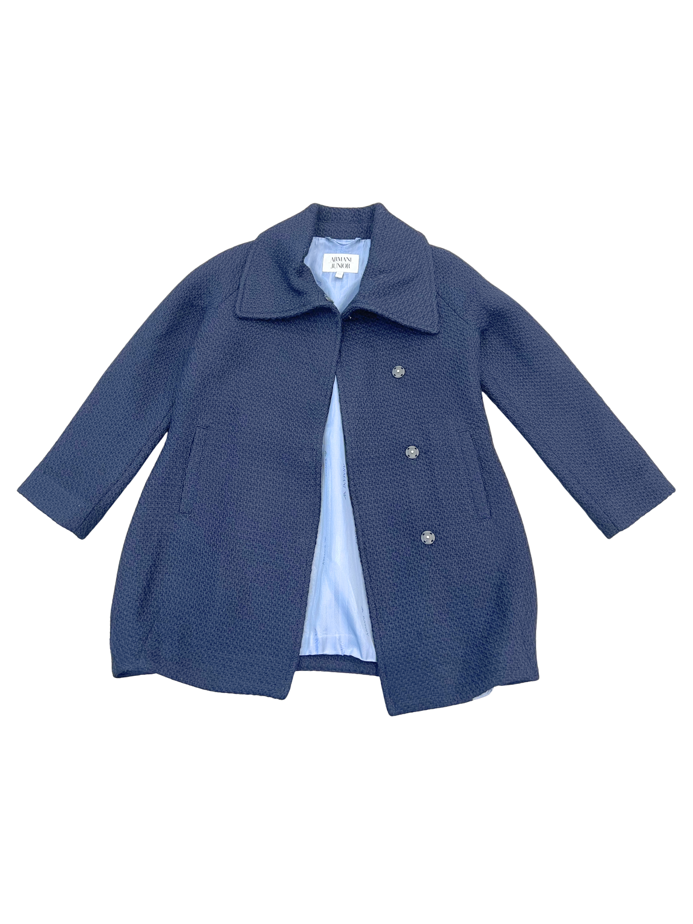 ARMANI ARMANI JEANS COAT-NAVY/KIDS/SIZE 6A