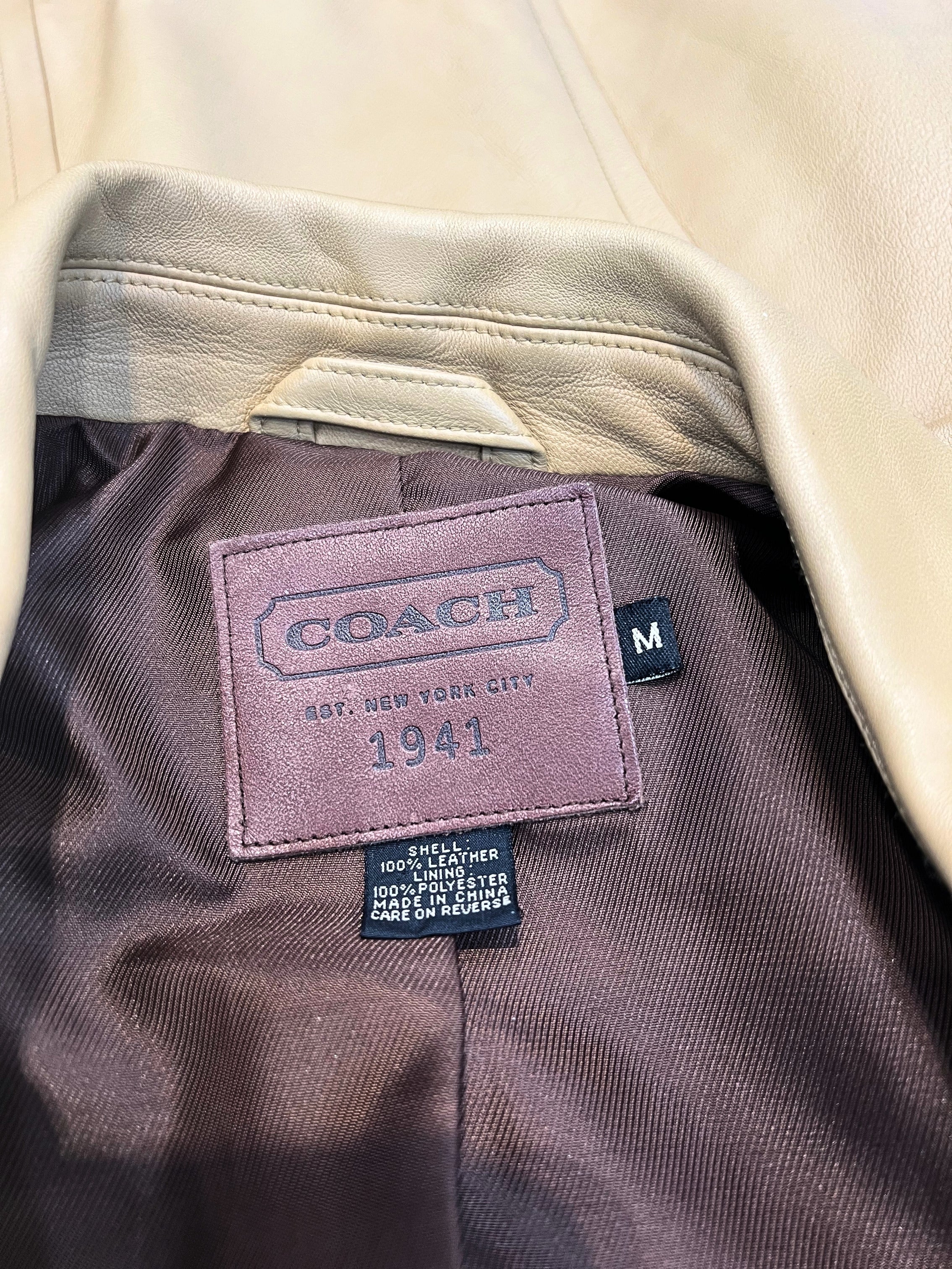 Coach Leather Coat Secondary image