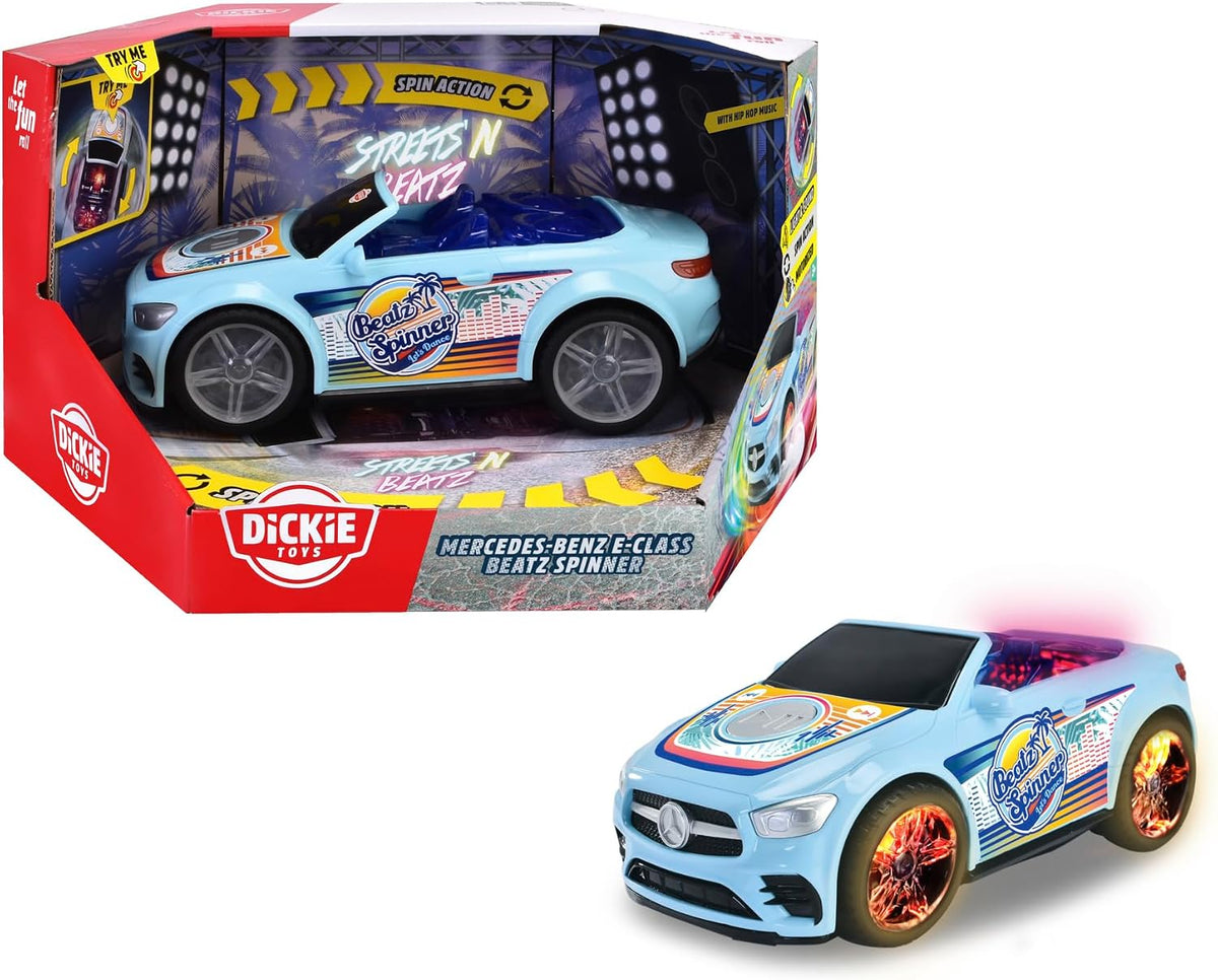 Dickie 203765008 Mercedes E-Class Beatz Spinner Dancer Vehicle 23 cm Sounds and Lights from 3 Years Main image