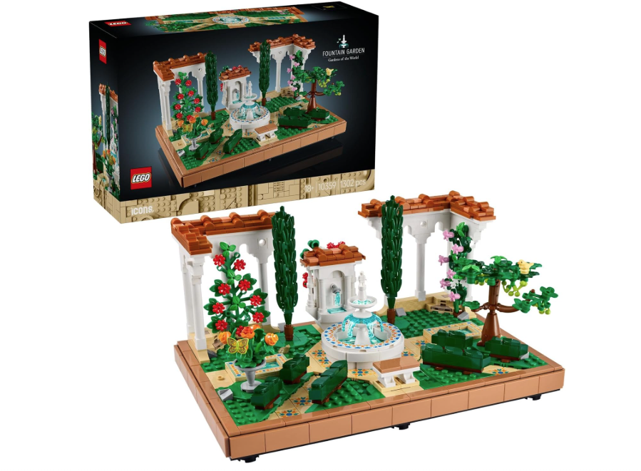 Lego Icons Fountain Garden Building Set 1302Pcs
