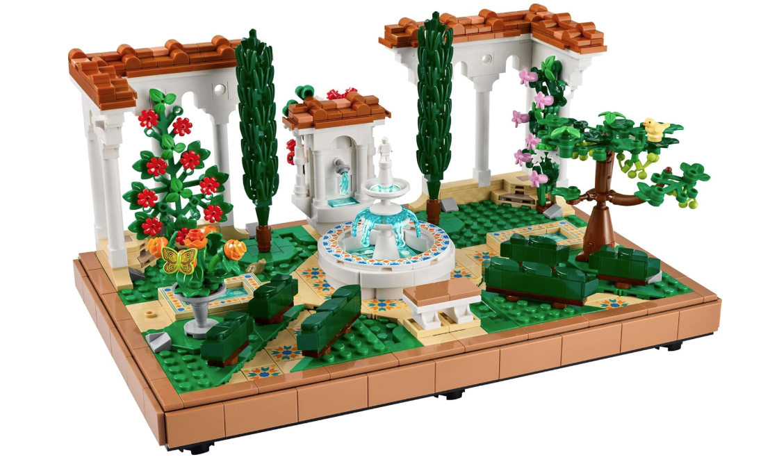 Lego Icons Fountain Garden Building Set 1302Pcs