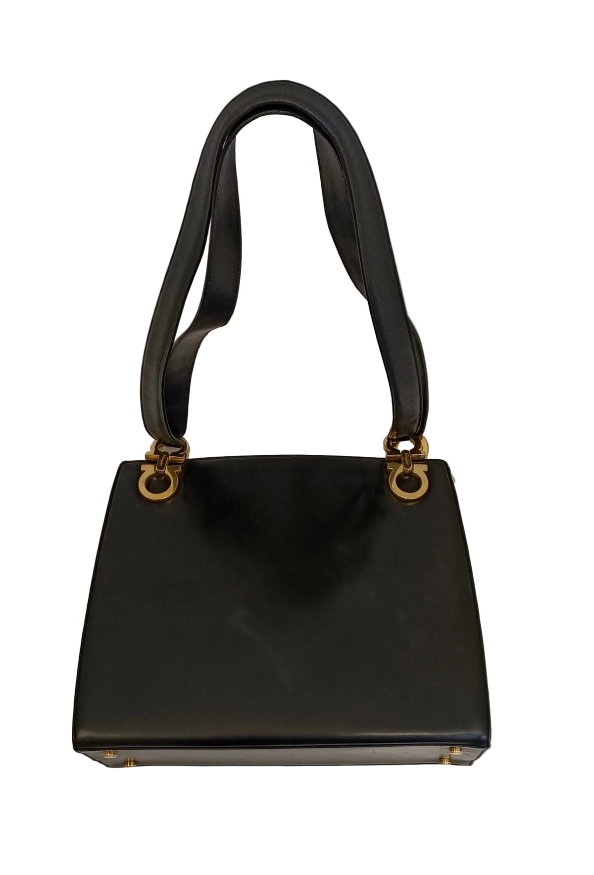 Ferragamo Shoulder Bag-Black Leather