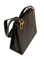 Ferragamo Shoulder Bag-Black Leather