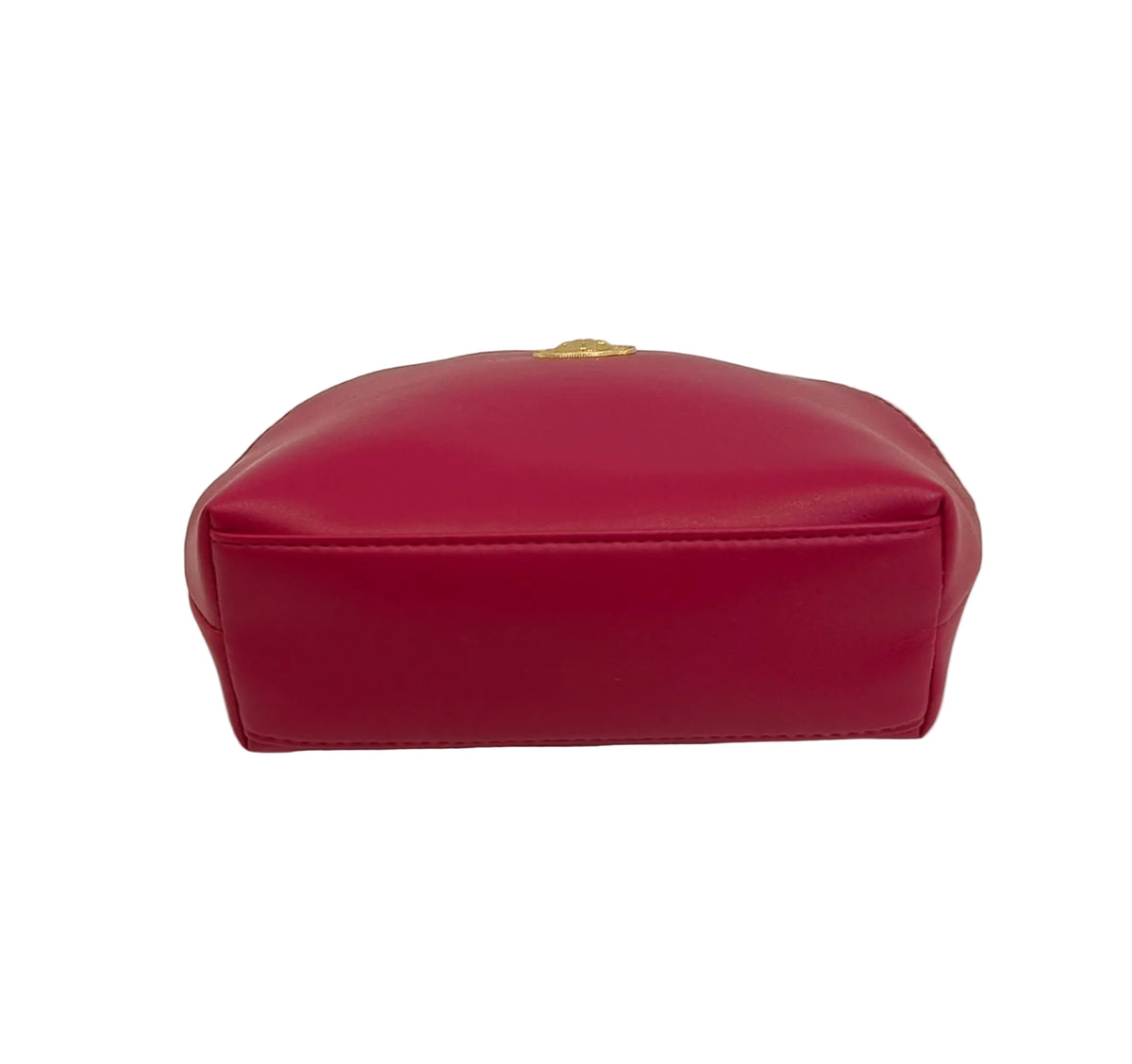 Versace Pouch-Red Reddish Pink Leather