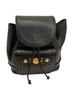 Versace Backpack-Black Leather