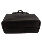 Ferragamo Tote Bag-Black/Canvas Cloth/2 Way Bag