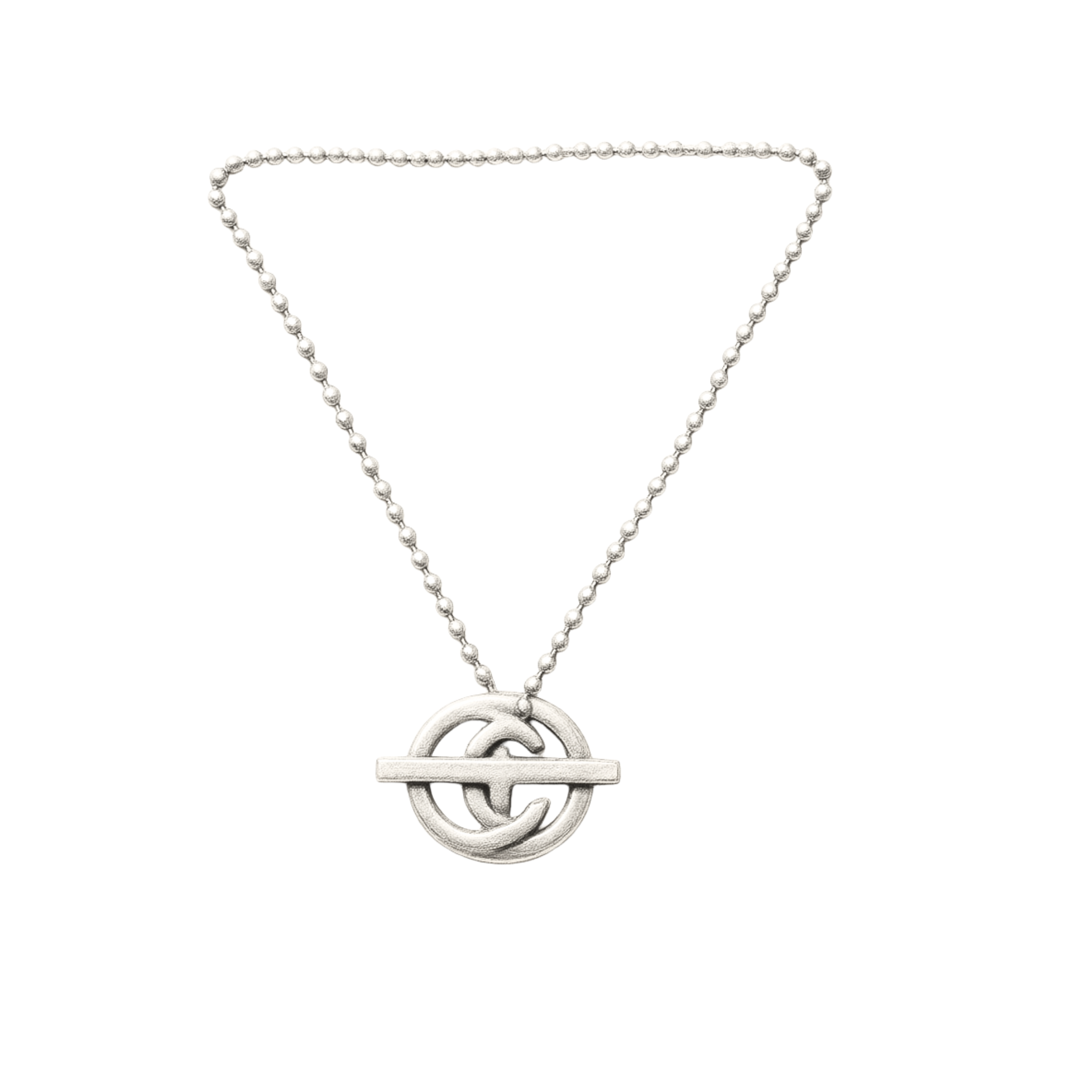 Gucci Ball Chain Interlock Sterling Silver Necklace Secondary image