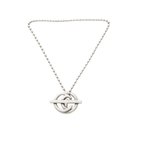 Gucci Ball Chain Interlock Sterling Silver Necklace
