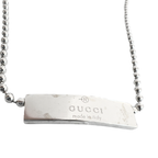 Gucci Ball Chain Sterling Silver Necklace