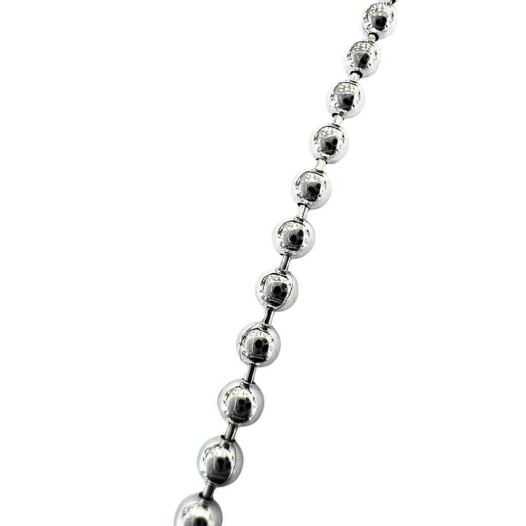 Gucci Ball Chain Sterling Silver Necklace