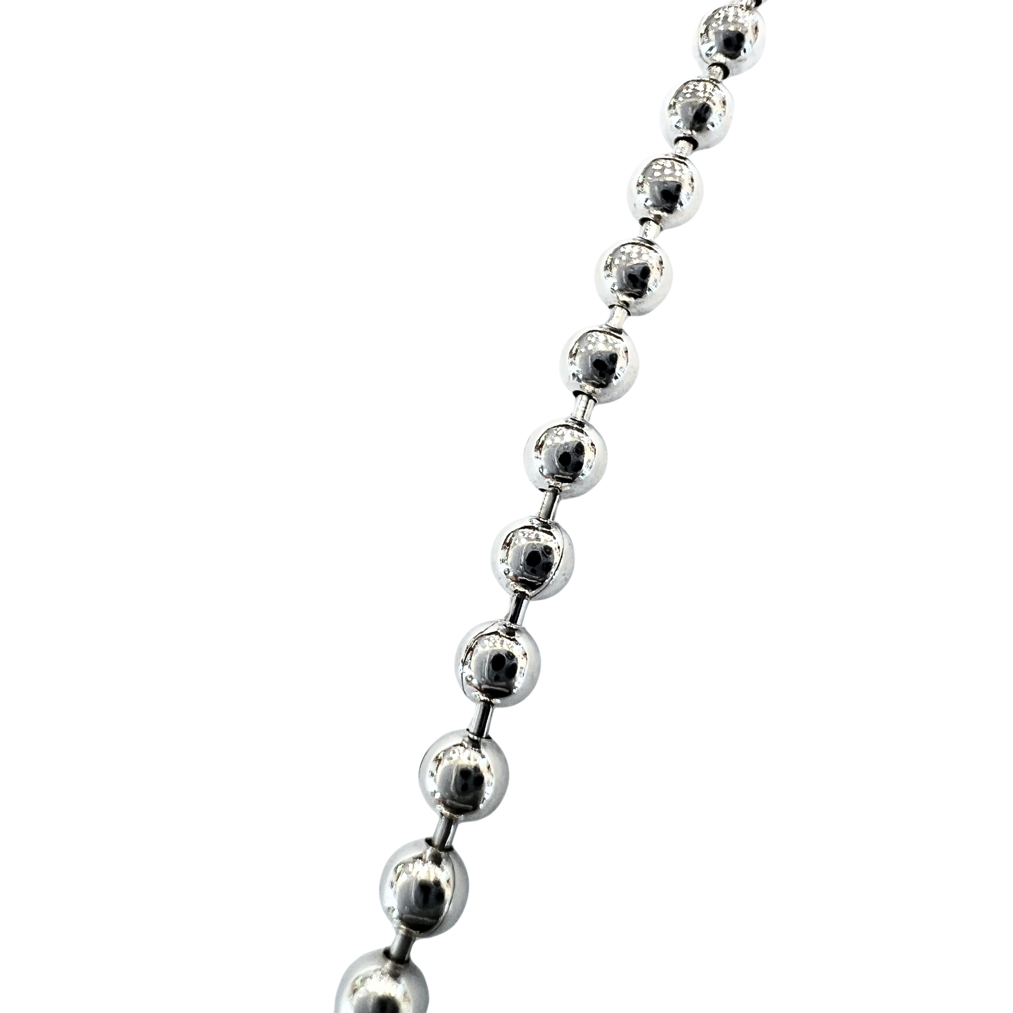 Gucci Ball Chain Sterling Silver Necklace