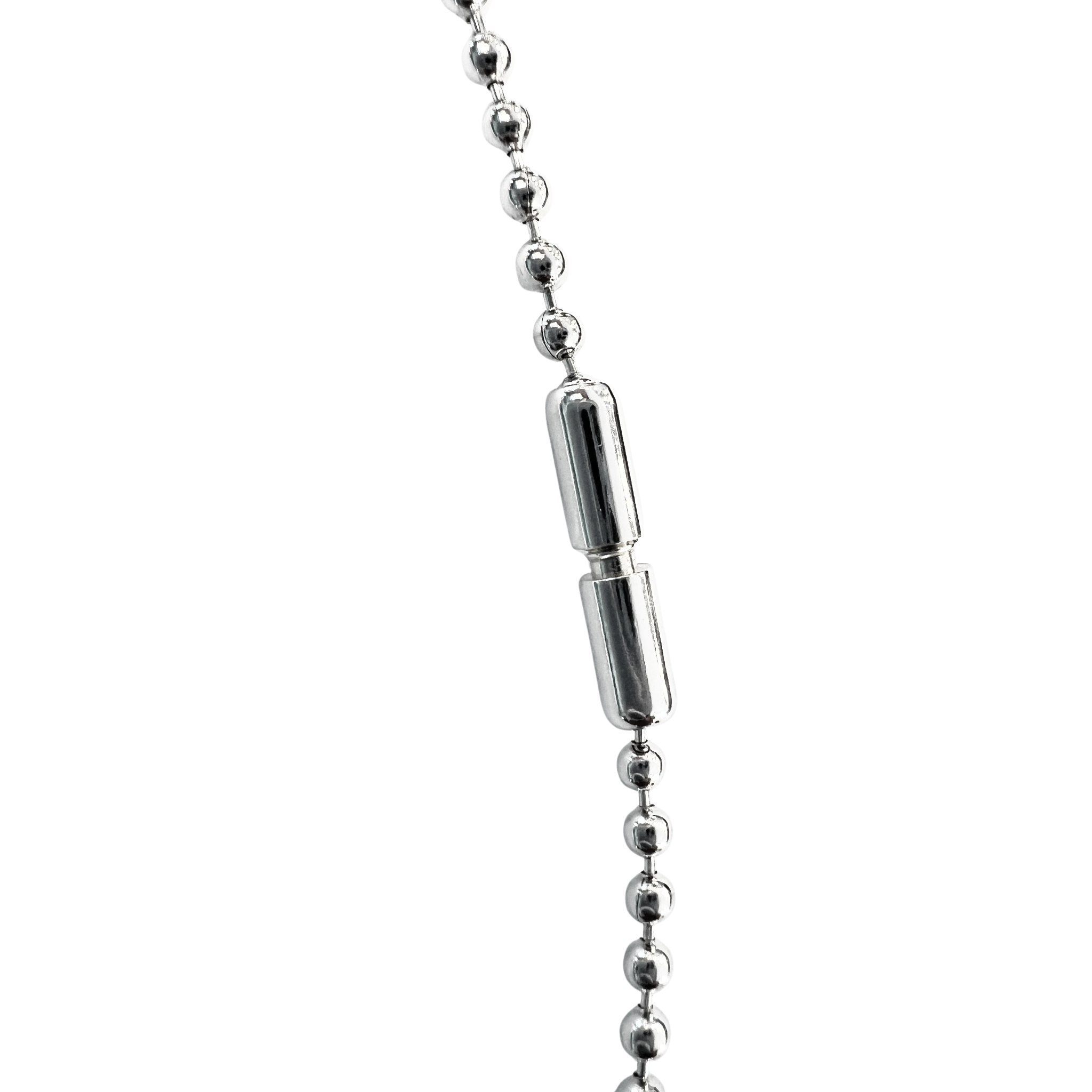Gucci Ball Chain Sterling Silver Necklace