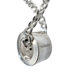 Gucci Sterling Silver Chain Necklace With Pendants