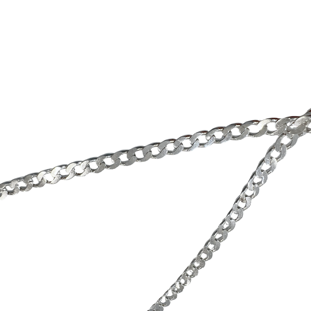 Gucci Sterling Silver Chain Necklace With Pendants