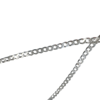 Gucci Sterling Silver Chain Necklace With Pendants