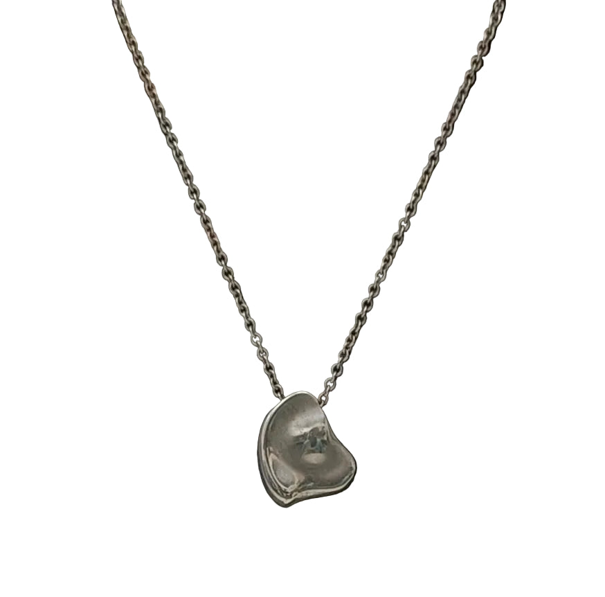 Tiffany & Co Sterling 925 Silver Full Heart Necklace
