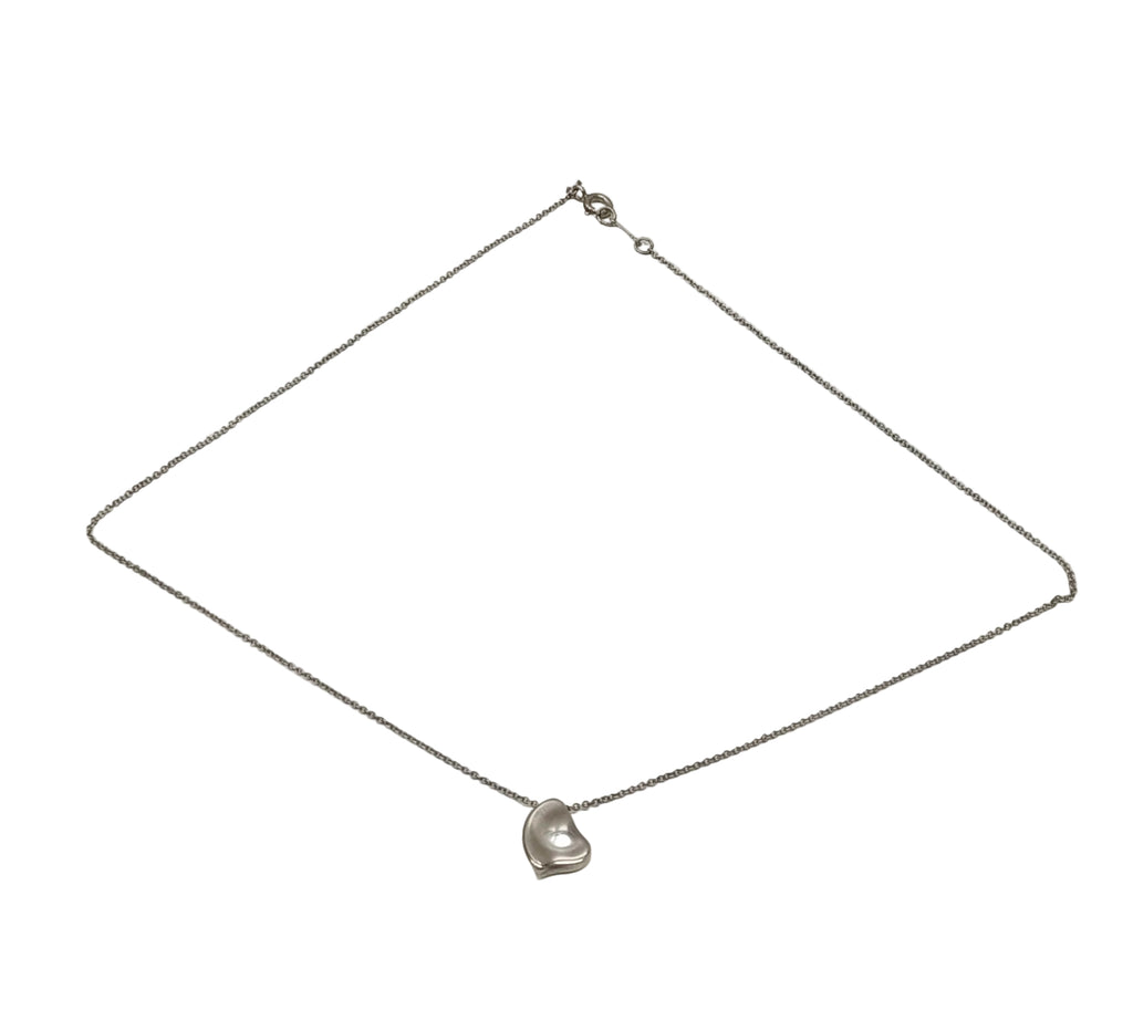 Tiffany & Co Sterling 925 Silver Full Heart Necklace