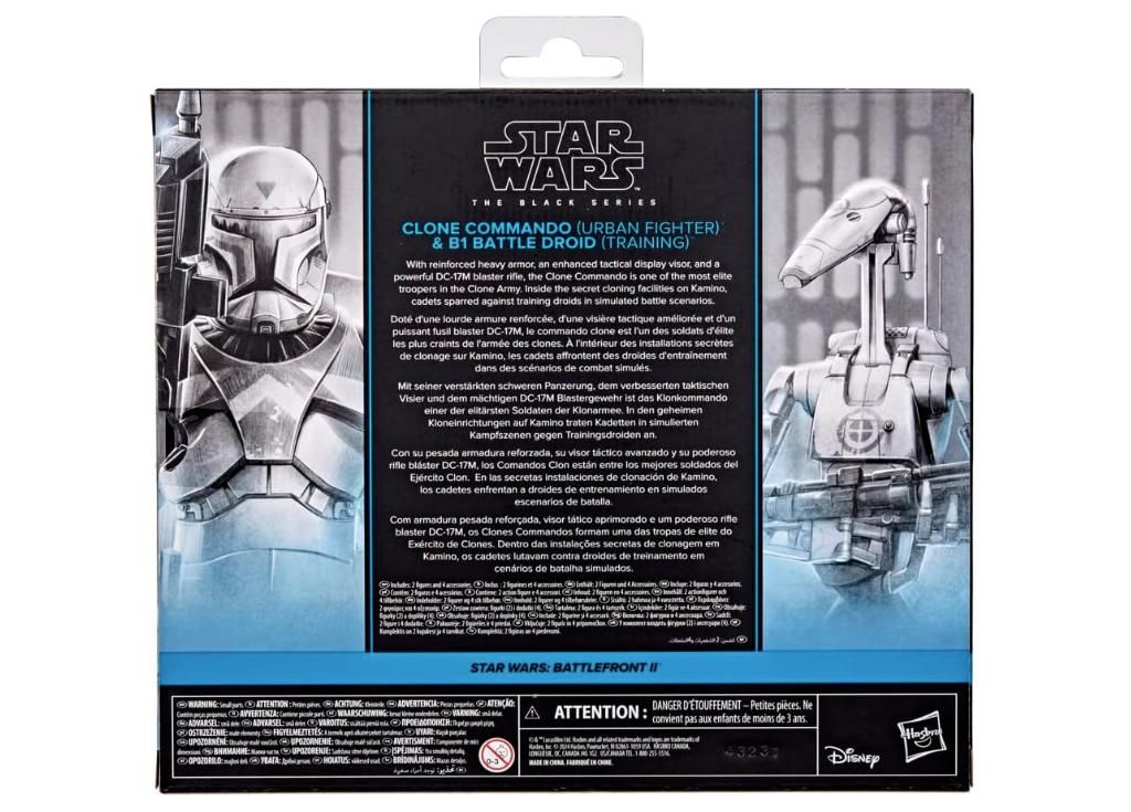 Star Wars Close Commando & B1 Battle Droid Set Of 2