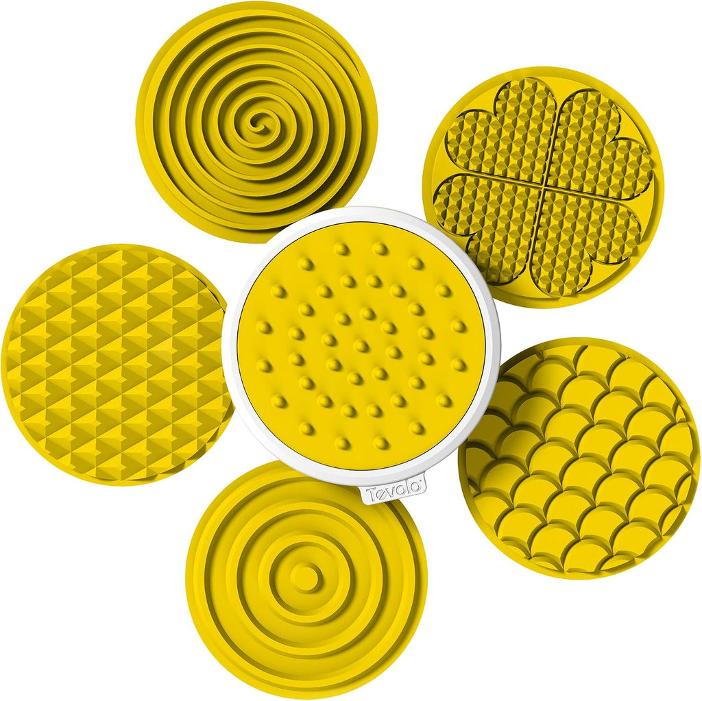 Tovolo Classic Print, Templates Reverse, Dishwasher Safe, Set of 6 Cookie Cutters, 1, Yellow
