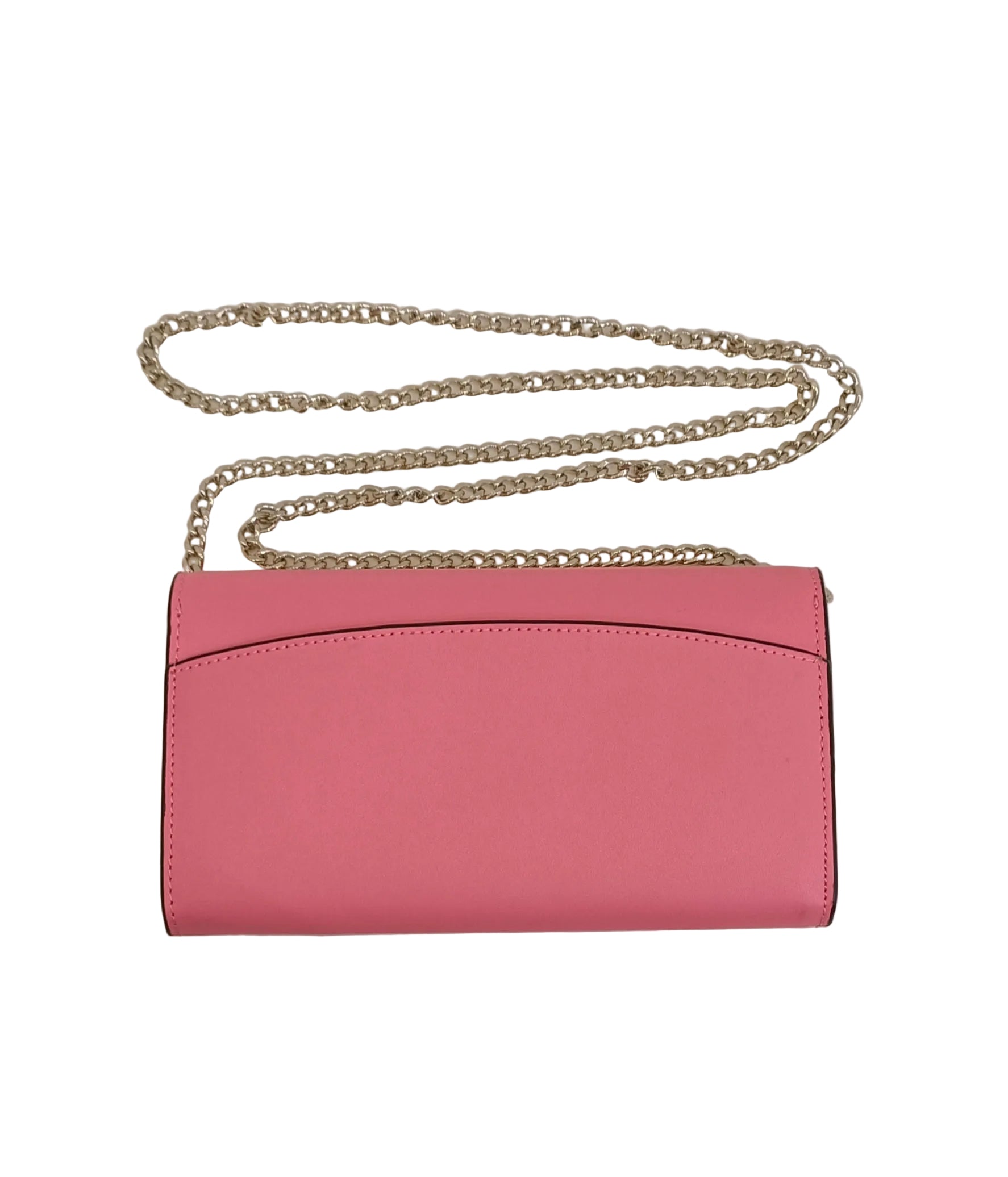 Kate Spade Shoulder Bag-Pink Leather & Metal Chain Strap Secondary image
