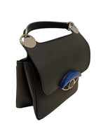 Kenzo Tote Bag-Black Leather/Eye Design