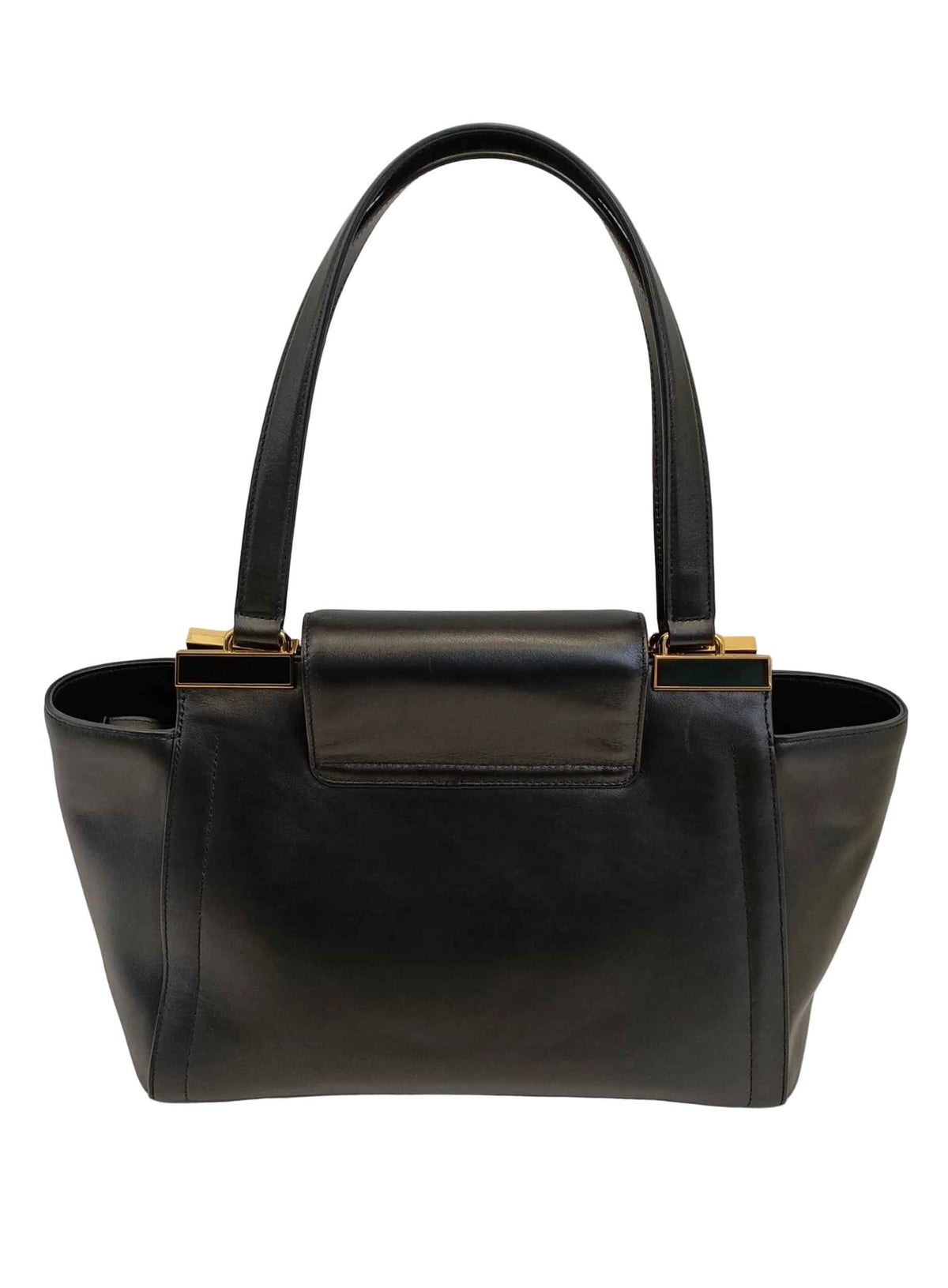 Ralph Lauren / Lauren Rll Shoulder Bag-Black Leather