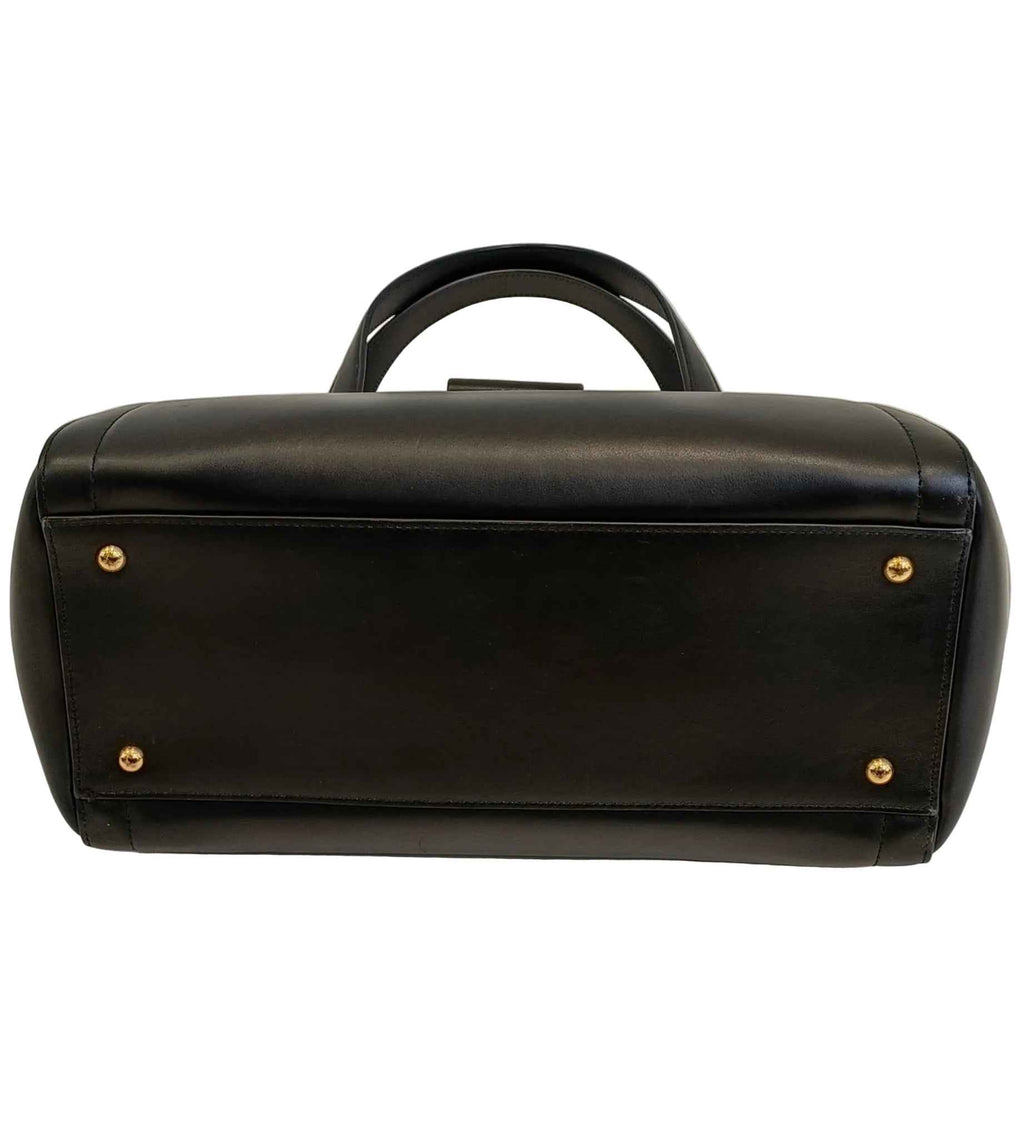 Ralph Lauren / Lauren Rll Shoulder Bag-Black Leather