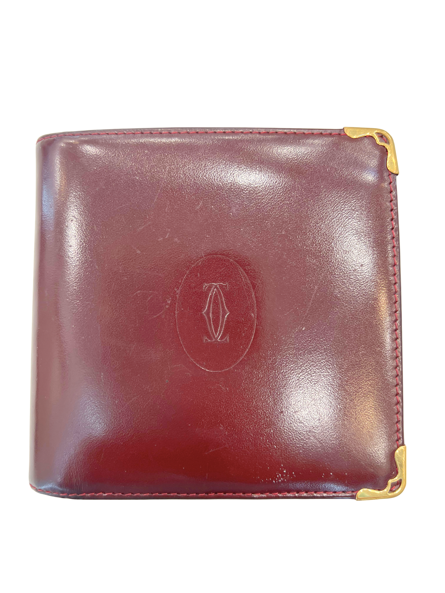 Cartier Must De Cartier Leather Duo Fold Wallet