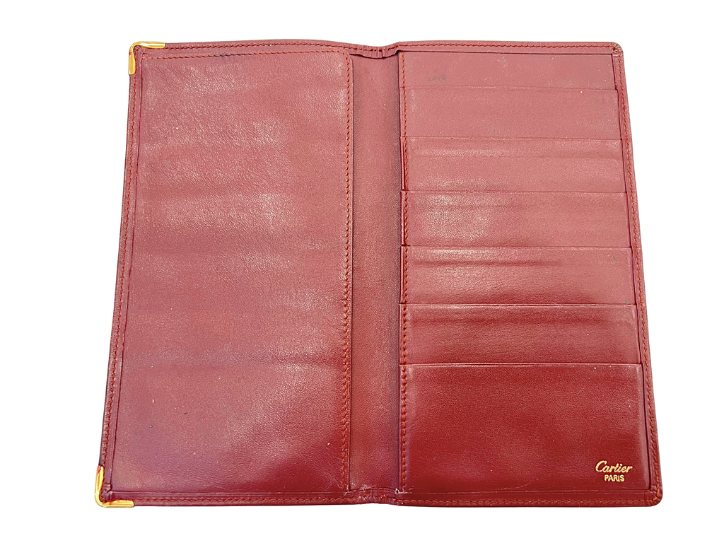 Cartier Must De Cartier Leather Duo Fold Wallet