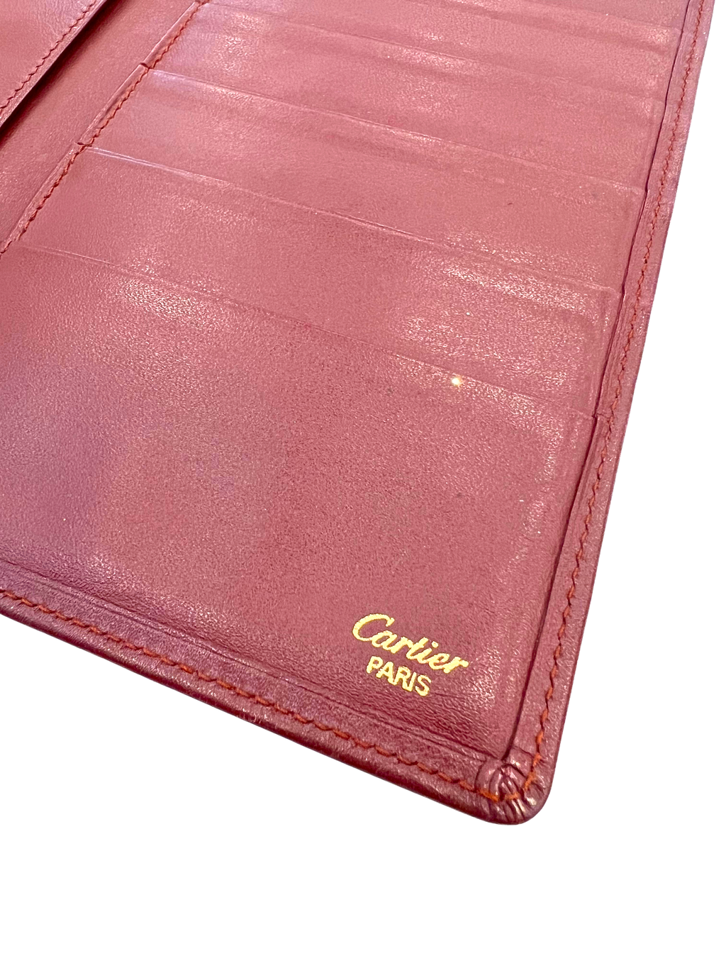 Cartier Must De Cartier Leather Duo Fold Wallet