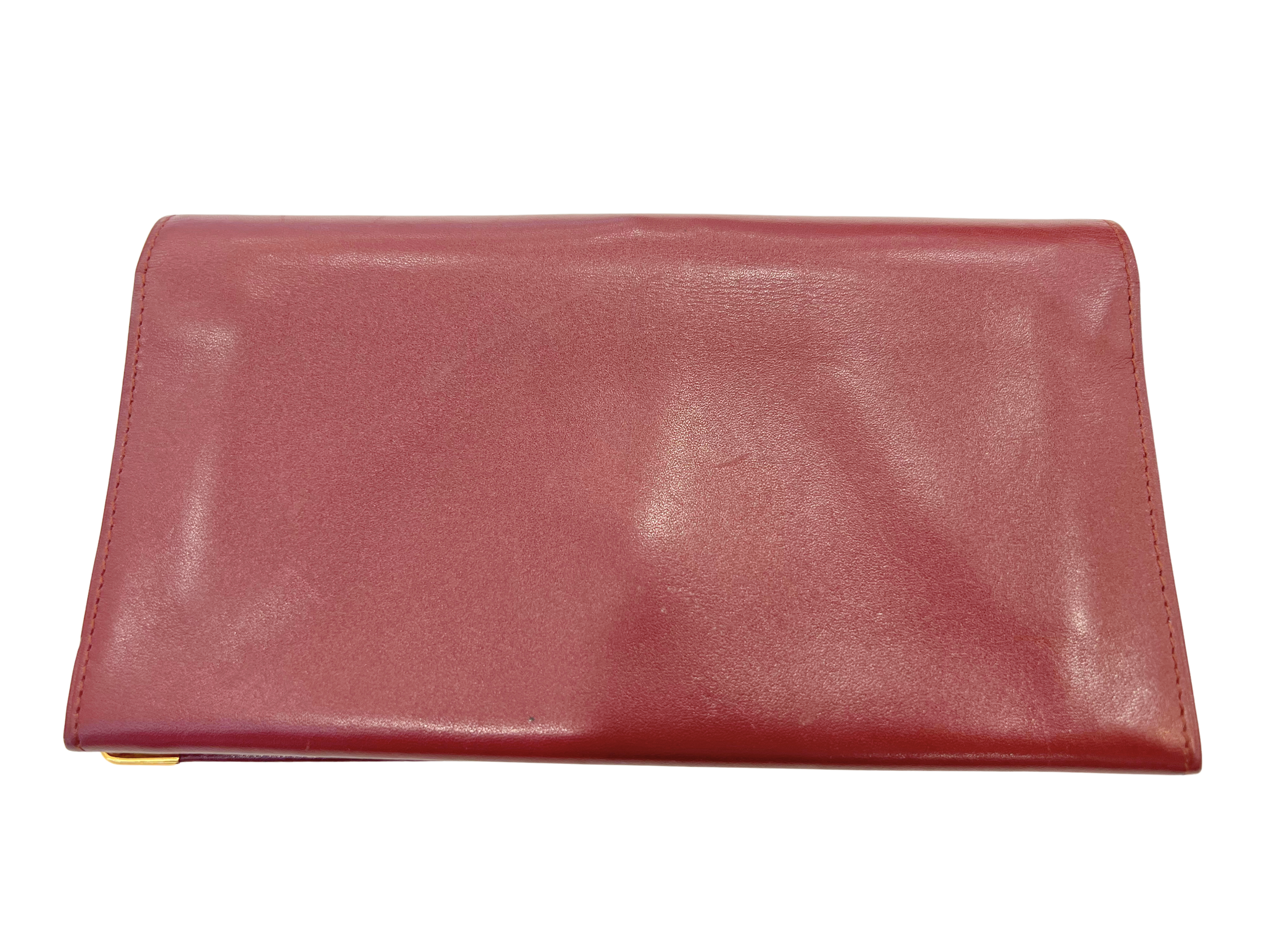 Cartier Must De Cartier Leather Duo Fold Wallet