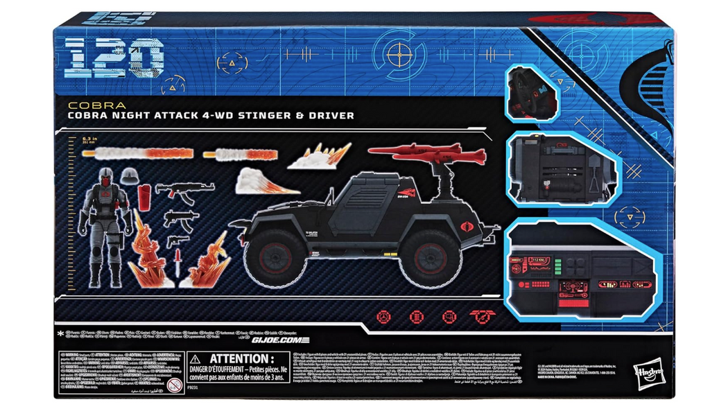 G.I. Joe Classified Series #120 Cobra Night Attack 4WD