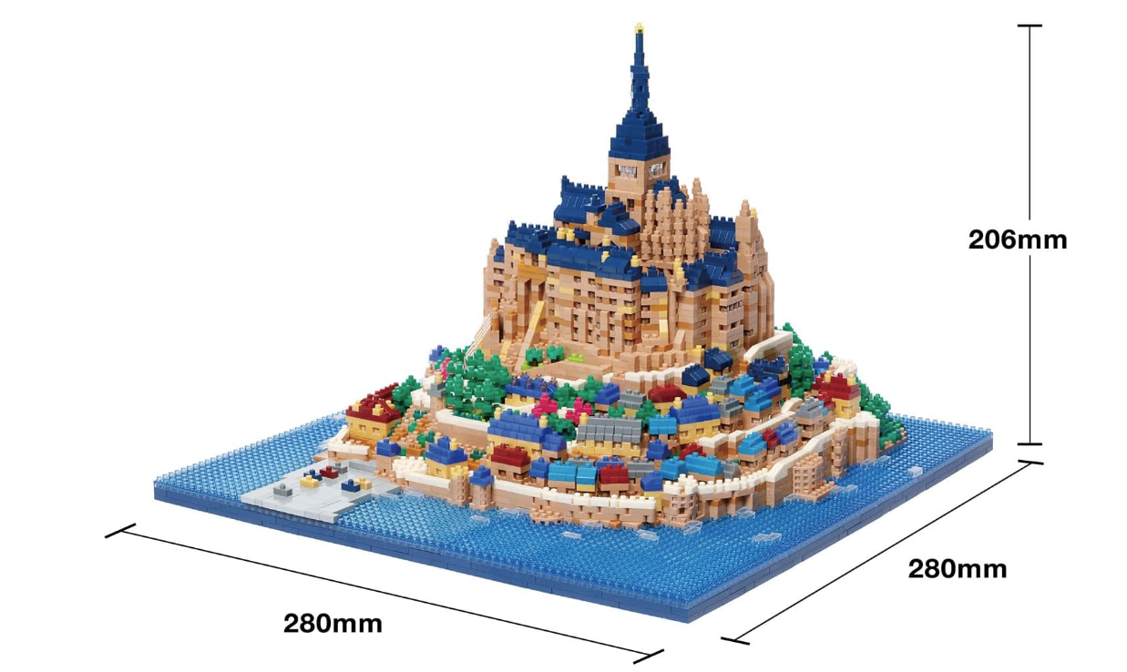 Nanoblock Mont Saint Michel Building Toys 5290 Pcs