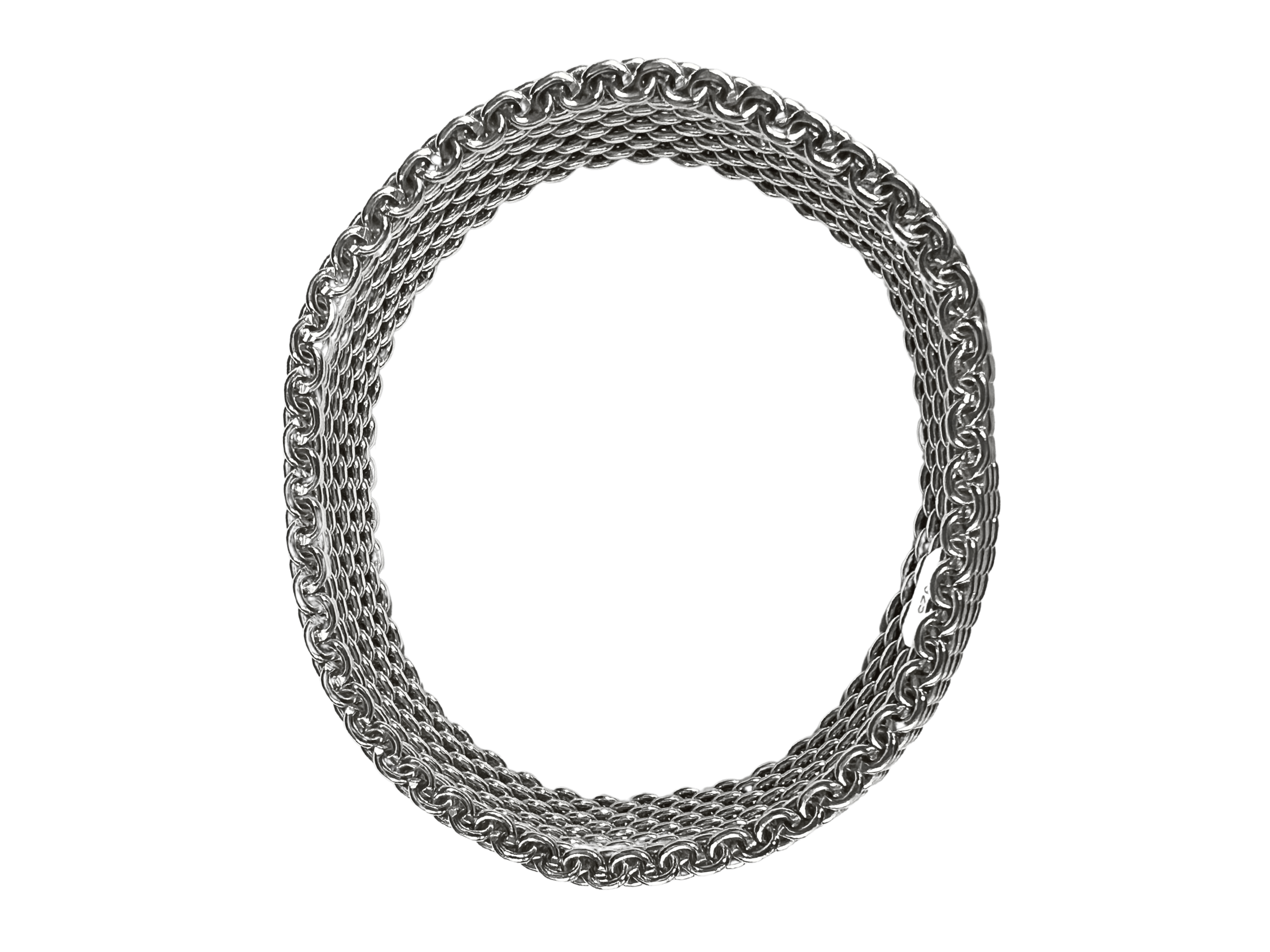Tiffany & Co Somerset Mesh Collection Sterling Silver Bracelet