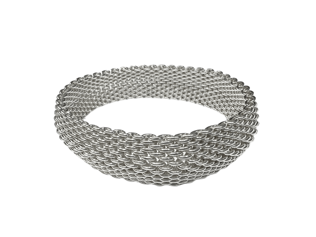 Tiffany & Co Somerset Mesh Collection Sterling Silver Bracelet